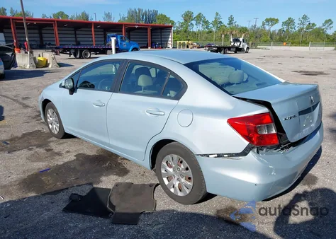 2012 Honda Civic Lx from USA, damaged, VIN 19XFB2F58CE085586